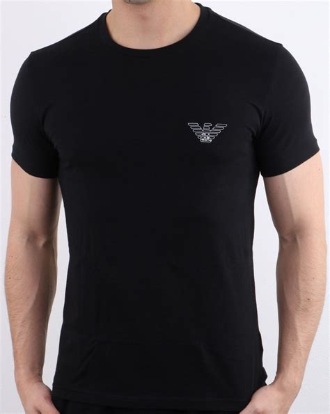 t shirt nera uomo armani